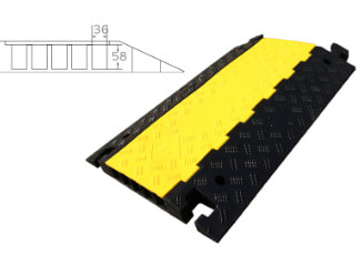 Gờ cao su bảo vệ dây ngầm 5 cổng